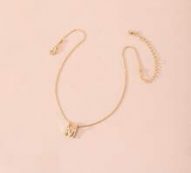 Metal Letter Charm Necklace