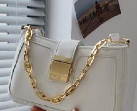 Metal Lock Shoulder Bag