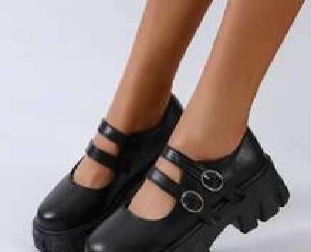 Minimalist Flatform Mary Janes