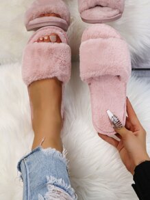 Minimalist Fluffy Home Slippers