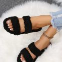 Minimalist Fluffy Slide Sandals