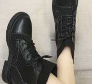 Minimalist Lace Up Front Boots