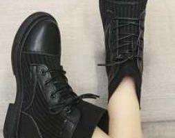 Minimalist Lace Up Front Boots