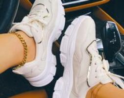 Minimalist Lace-up Front Chunky Sneakers