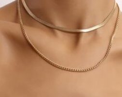 Minimalist Layered Chain Necklace