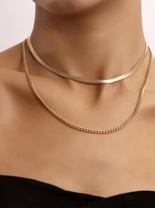 Minimalist Layered Chain Necklace