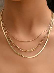 Minimalist Layered Chain Necklace