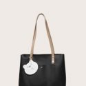 Minimalist Pocket Front Shoulder Tote Bag