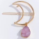 Moon Decor Hair Clip