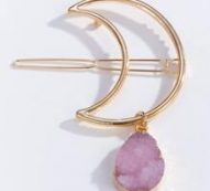 Moon Decor Hair Clip