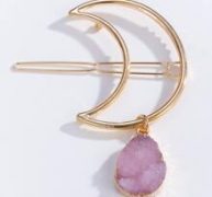 Moon Decor Hair Clip