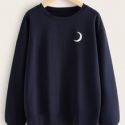 Moon Graphic Sweatshirt