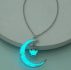 Moon & Owl Charm Luminous Necklace
