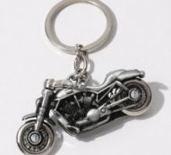 Motorbike Charm Keychain