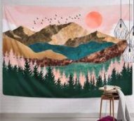 Mountain Print Tapestry