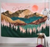 Mountain Print Tapestry