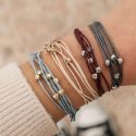 Multi-layered String Bracelet Set 4pcs