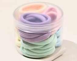 Multicolored Elastic Hair Tie Set – 30pcs