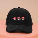 Mushroom Embroidered Baseball Cap