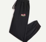 Mushroom Embroidery Sweatpants