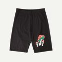 Mushroom Graphic Biker Shorts