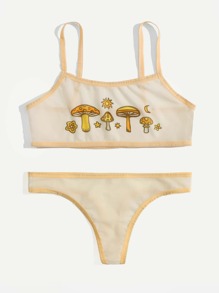 Mushroom Lingerie Set