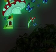 Mushroom Print Light Switch Sticker