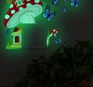 Mushroom Print Light Switch Sticker