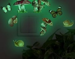 Mushroom Print Light Switch Sticker