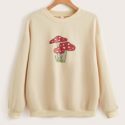 Mushroom Print Sweatshirt