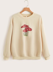 Mushroom Print Sweatshirt