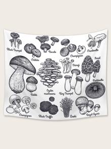 Mushroom Print Tapestry