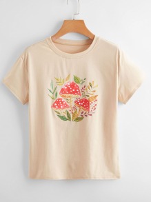 Mushroom Print Tee