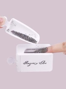 Nail Art Glittering Powder Recycling Box