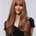 Natural Long Wig With Bangs