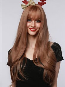 Natural Long Wig With Bangs