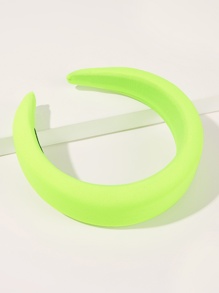 Neon Green Padded Headband 1pc