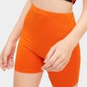 Neon Orange Biker Shorts