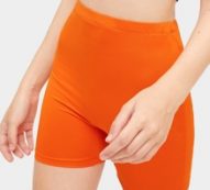 Neon Orange Biker Shorts