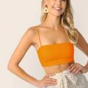 Neon Orange Crop Cami