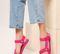 Neon Twin Velcro Band Open Toe Foam Sandals