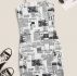 Newspaper Print Cami Bodycon Mini Dress