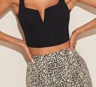 Notch Neck Crop Top
