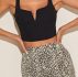 Notch Neck Crop Top