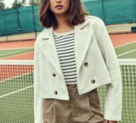 Notched Collar Double Breasted Overcoat