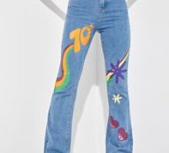 Number Cartoon Graphic Jeans