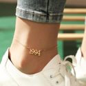 Number Decor Anklet