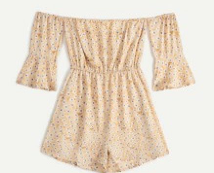 Off The Shoulder Daisy Romper