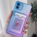 Ombre Clear Phone Case With Card Slot