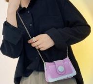 Ombre Snap Button Crossbody Bag